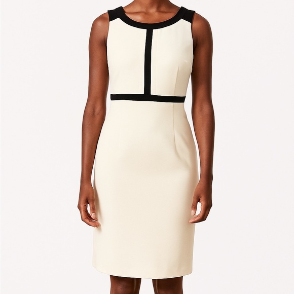 Charter Club Cream Sweetheart Sheath Cocktail Dress - Picture 1 of 5